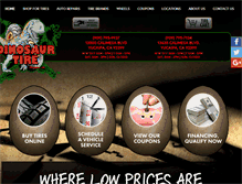 Tablet Screenshot of dinosaurtireinc.com